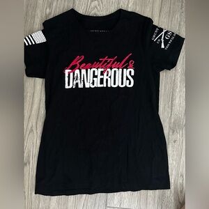 Grunt Style Black Kids Shirt - Beautiful & Dangerous